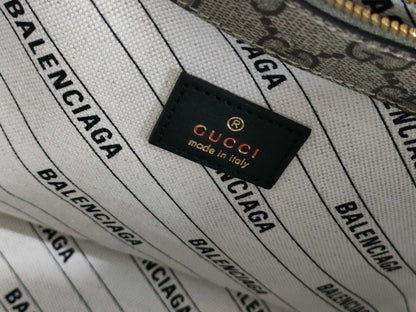 GUCCI GG Supreme Gucci & Balenciaga Hacker Ville Small Bag Beige Shoulder/Handbag Handbag