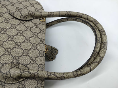 GUCCI GG Supreme Gucci & Balenciaga Hacker Ville Small Bag Beige Shoulder/Handbag Handbag