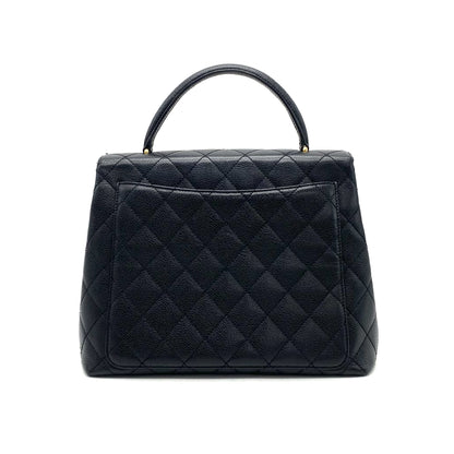 CHANEL CHANEL Matelasse Turnlock Coco Mark Caviar Skin Handbag