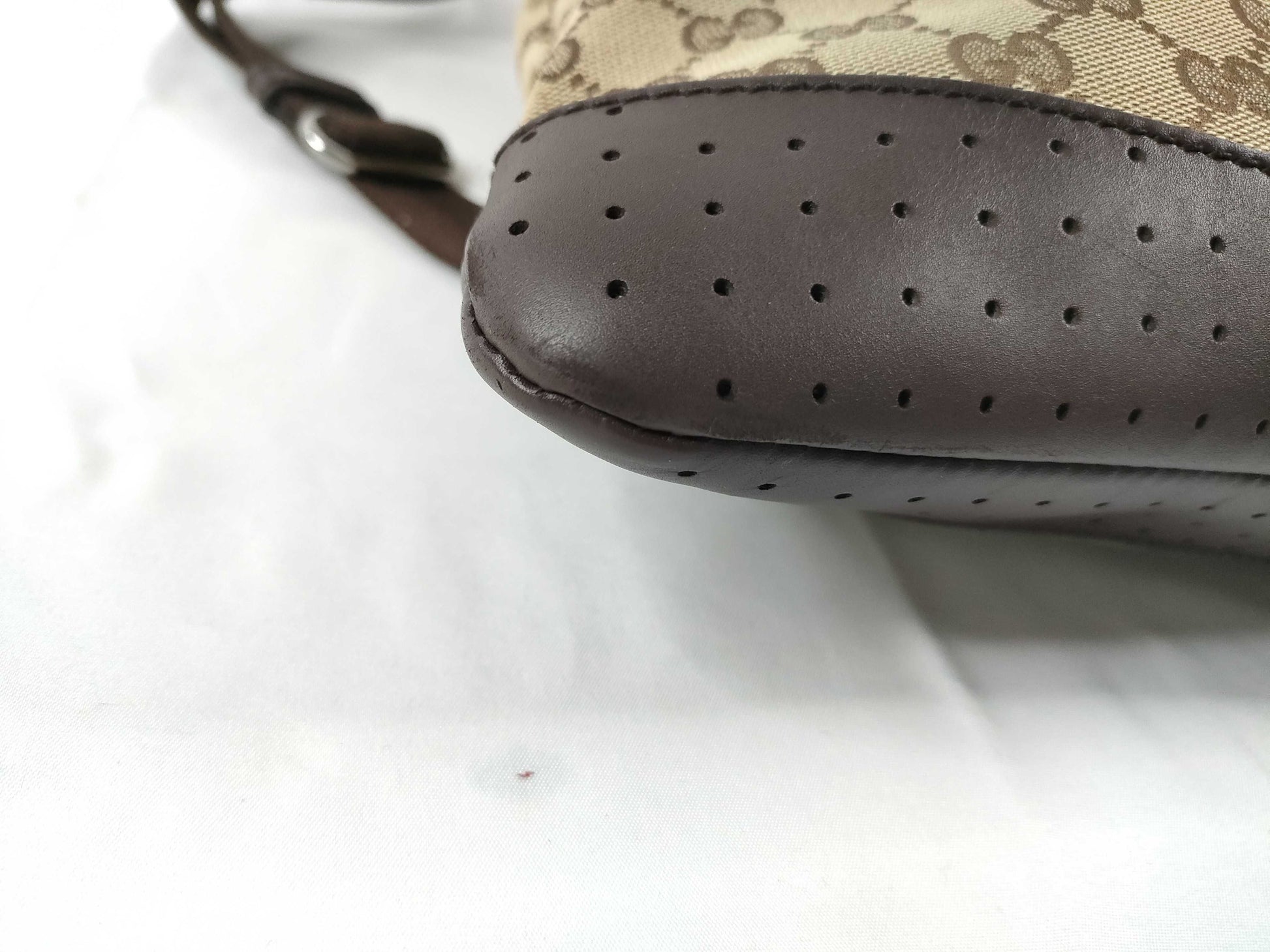 GUCCI GG Canvas Shoulder Bag, Brown/Beige, 145857, W30cm, Shoulder Bag