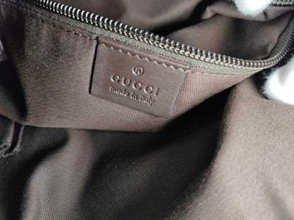 GUCCI GG Canvas Shoulder Bag, Brown/Beige, 145857, W30cm, Shoulder Bag