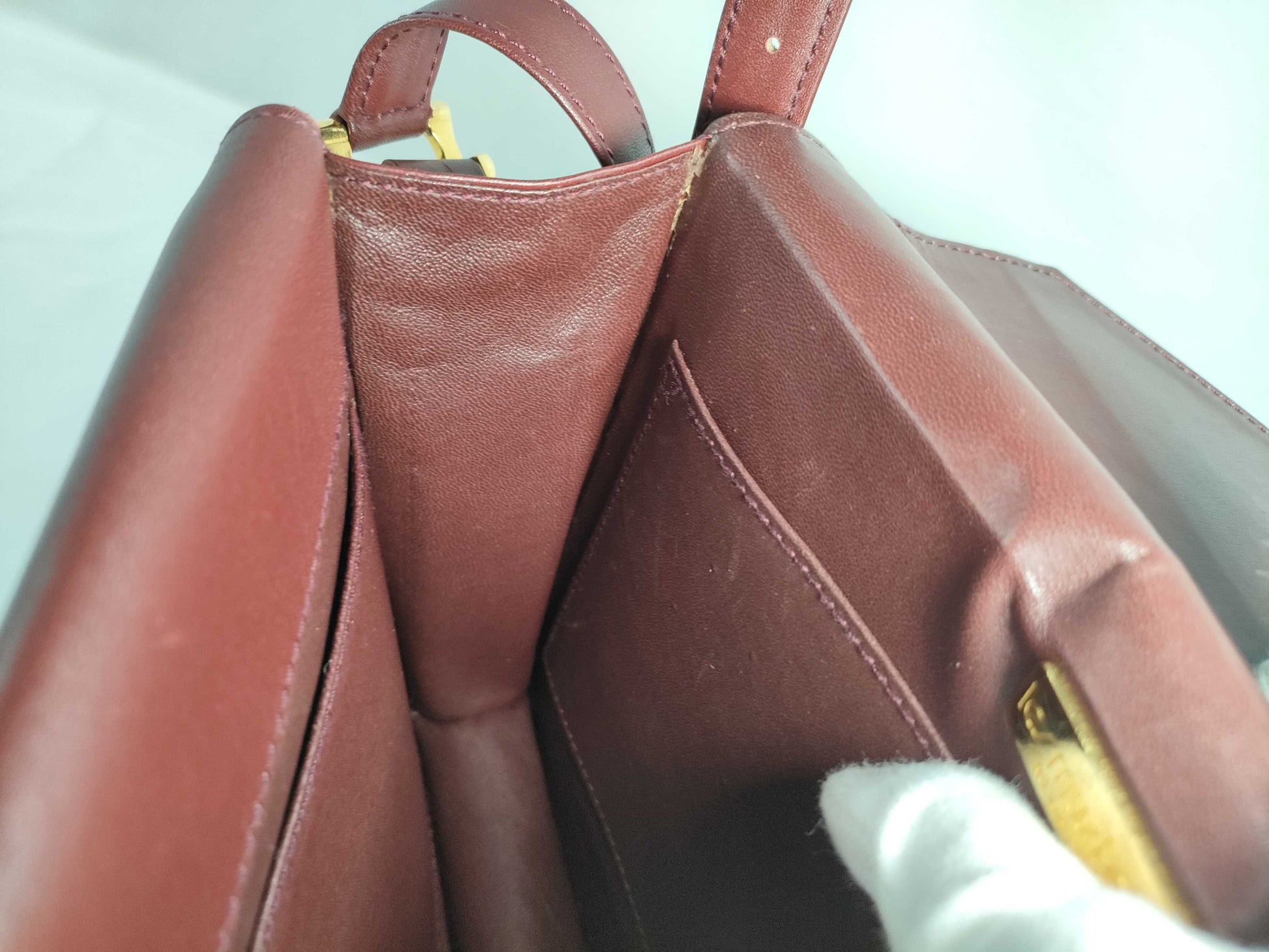 Cartier Must Cartier Must Line Shoulder Bag Red Bordeaux W24cm Shoulder Bag