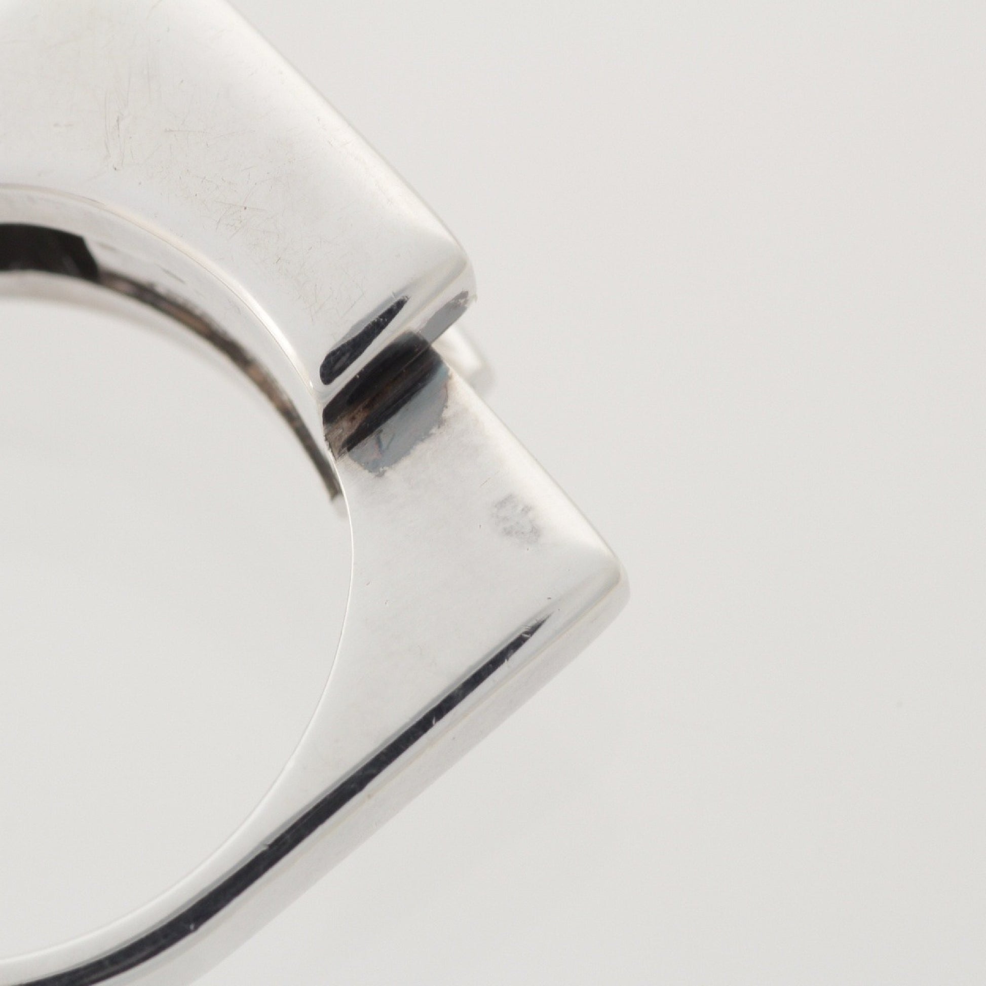 GUCCI G Logo Round Ring, 925 Silver, 9.4g