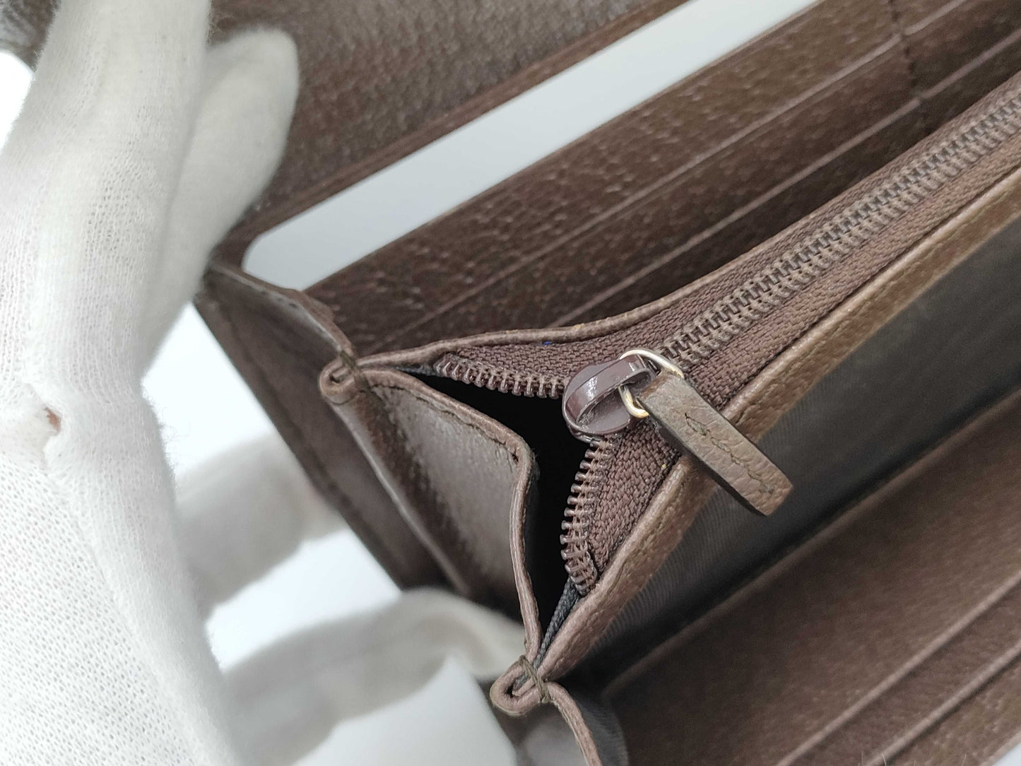 GUCCI GG Canvas Long Wallet
