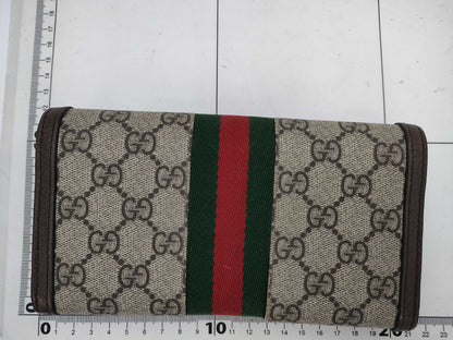 GUCCI GG Canvas Long Wallet
