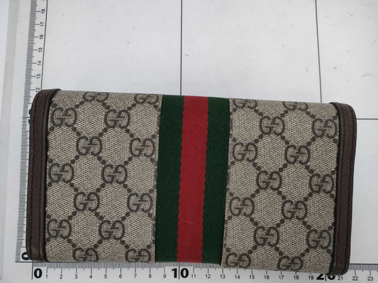 GUCCI GG Canvas Long Wallet