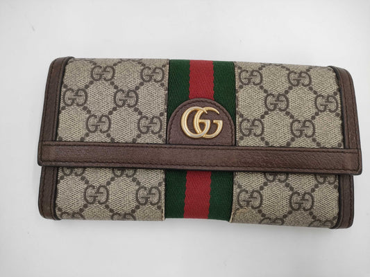 GUCCI GG Canvas Long Wallet