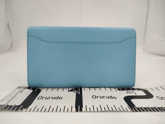HERMES Constance TOGO W Stamp Celeste Shoulder Bag