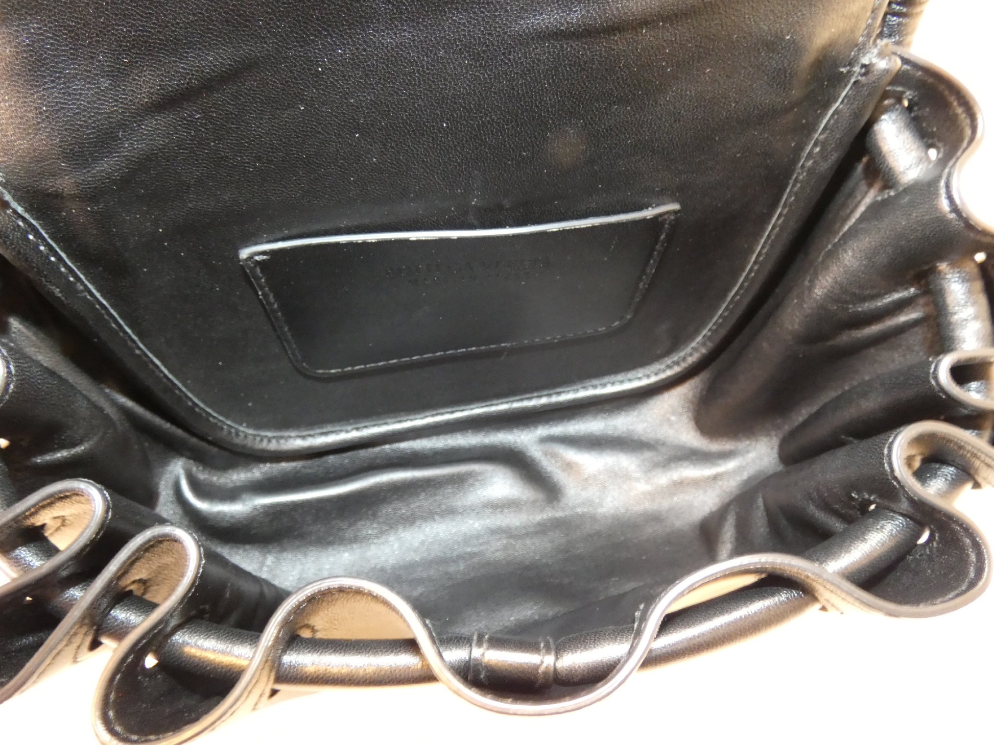 BOTTEGA VENETA Black Leather Big Small Shoulder Bag