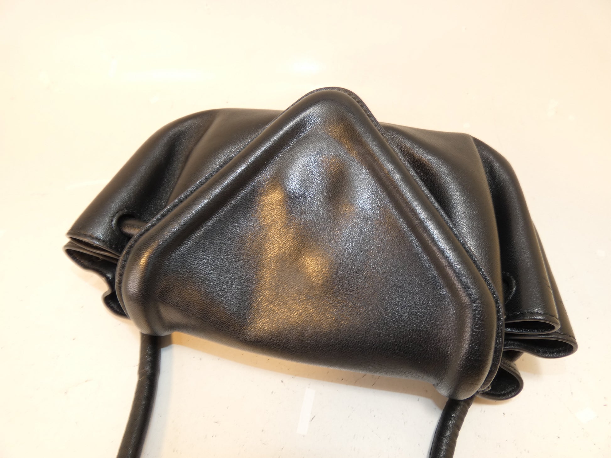 BOTTEGA VENETA Black Leather Big Small Shoulder Bag