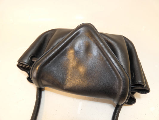 BOTTEGA VENETA Black Leather Big Small Shoulder Bag