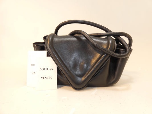 BOTTEGA VENETA Black Leather Big Small Shoulder Bag