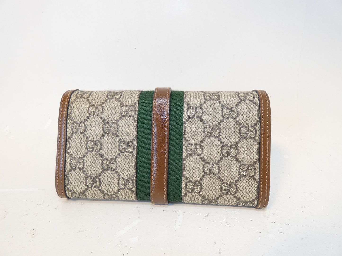 GUCCI Jackie GG Supreme Sherry Continental Wallet Chain Shoulder Bag
