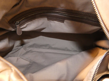 BOTTEGA VENETA Hobo Intrecciato Leather Dark Brown Shoulder Handbag