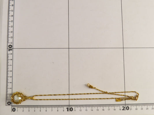 Yves Saint Laurent SAINT LAURENTYSL NC Large Faux Pearl Necklace