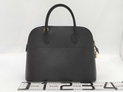 HERMES HEMRES Bolide 35 Black GD Hardware □A 2-way Handbag Handbag