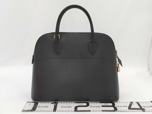 HERMES HEMRES Bolide 35 Black GD Hardware □A 2-way Handbag Handbag