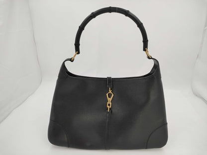 GUCCI GUCCI Gucci Jackie Bag Bamboo Kandinsky Leather Handbag