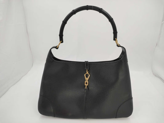 GUCCI GUCCI Gucci Jackie Bag Bamboo Kandinsky Leather Handbag