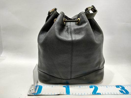 Burberry 6938 Drawstring Shoulder Bag, Black