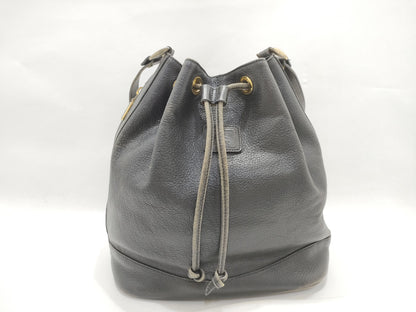 Burberry 6938 Drawstring Shoulder Bag, Black