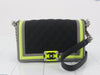 CHANEL Medium Fluo Boy Bag - Black Shoulder Bag