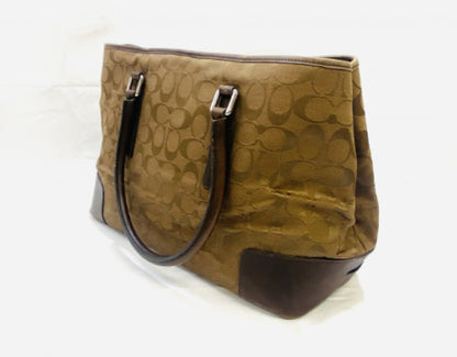 COACH Signature H1J-6089 Brown Tote Bag