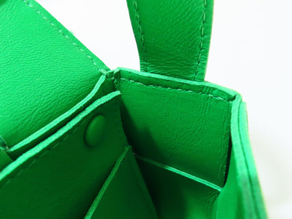 BOTTEGA VENETA Intrecciato Cassette Green Shoulder Bag