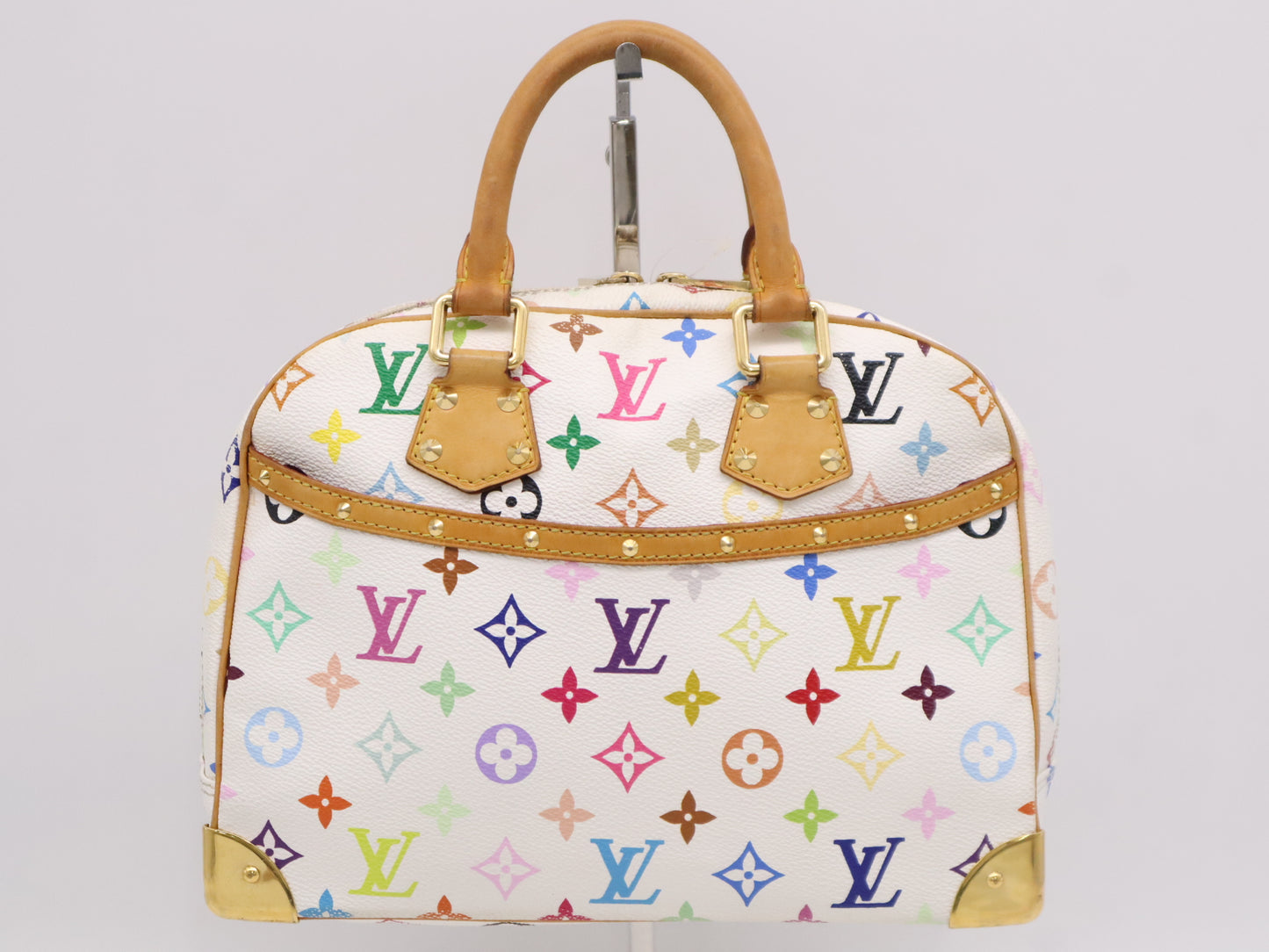 LOUIS VUITTON Monogram Multicolore M92663 Multicolore Trouville Blanc Handbag