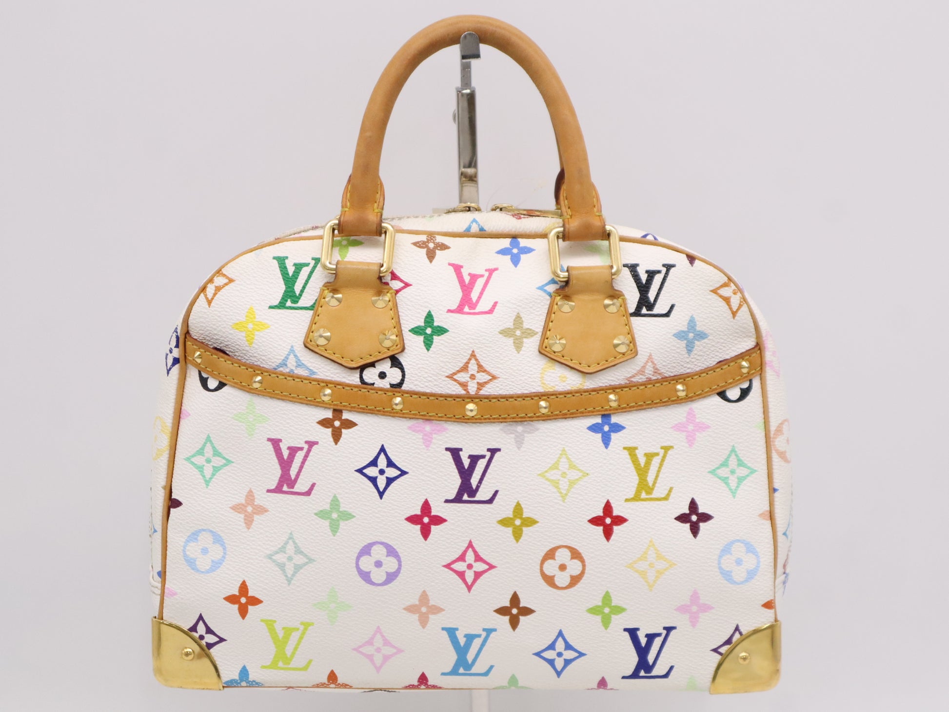 LOUIS VUITTON Monogram Multicolore M92663 Multicolore Trouville Blanc Handbag