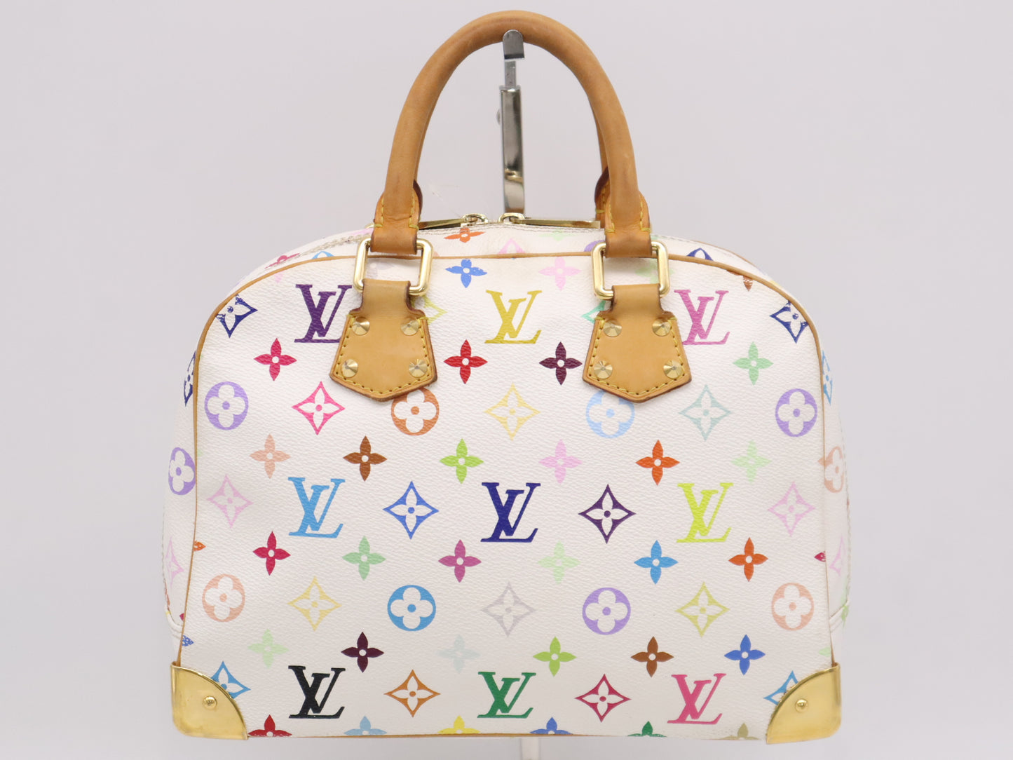 LOUIS VUITTON Monogram Multicolore M92663 Multicolore Trouville Blanc Handbag