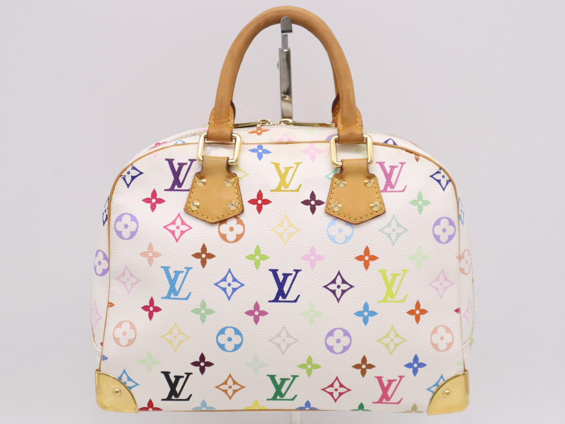 LOUIS VUITTON Monogram Multicolore M92663 Multicolore Trouville Blanc Handbag