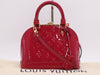 LOUIS VUITTON Vernis M50565 Alma BB Monogram Vernis Handbag with Shoulder Strap, Cloche, Cadena, Two Keys, and Dust Bag