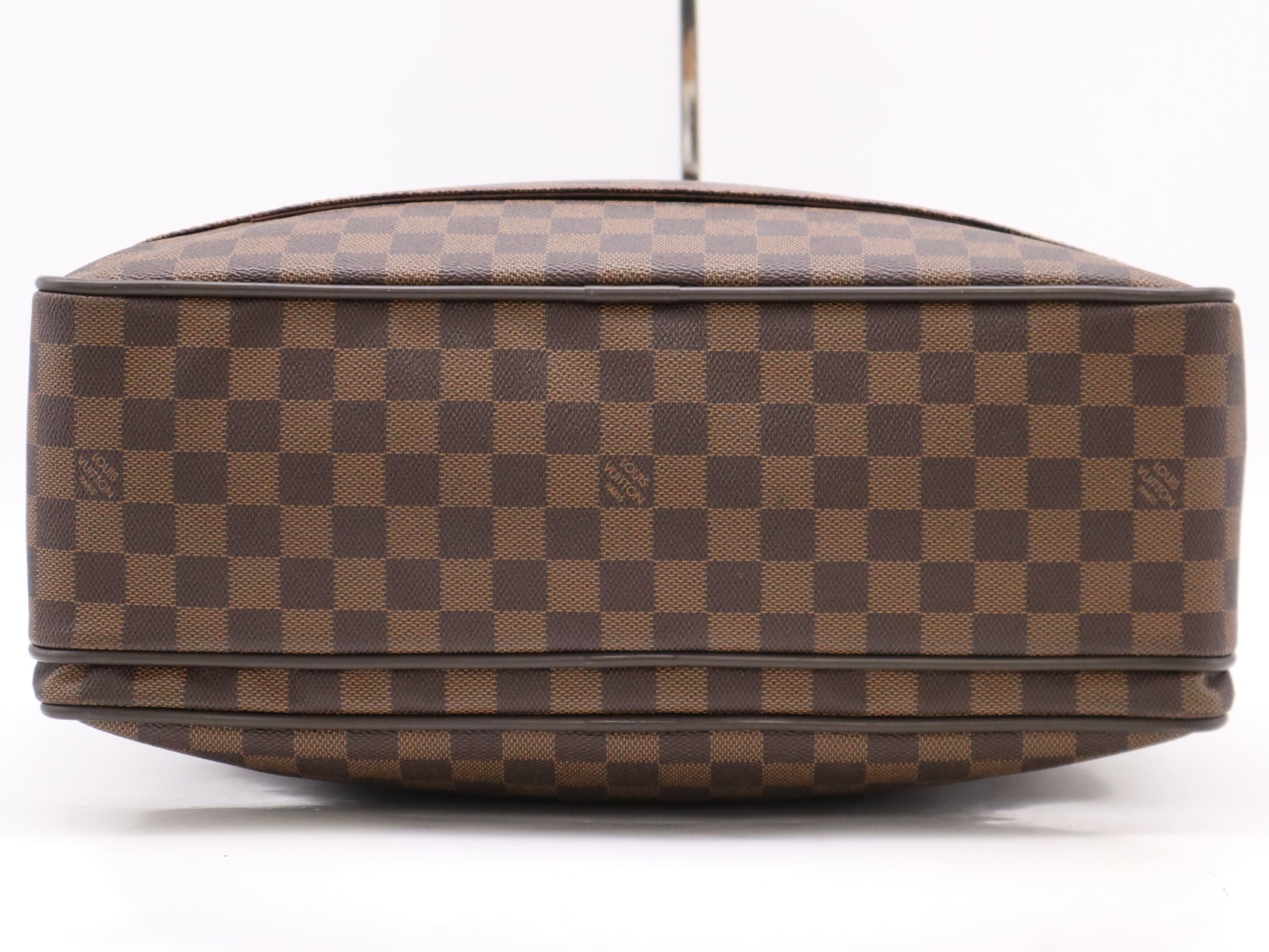 LOUIS VUITTON Damier N23252 Damier Curl Business Bag with Name Tag and Charm