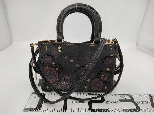 COACH Rogue Handbag Tea Rose Black