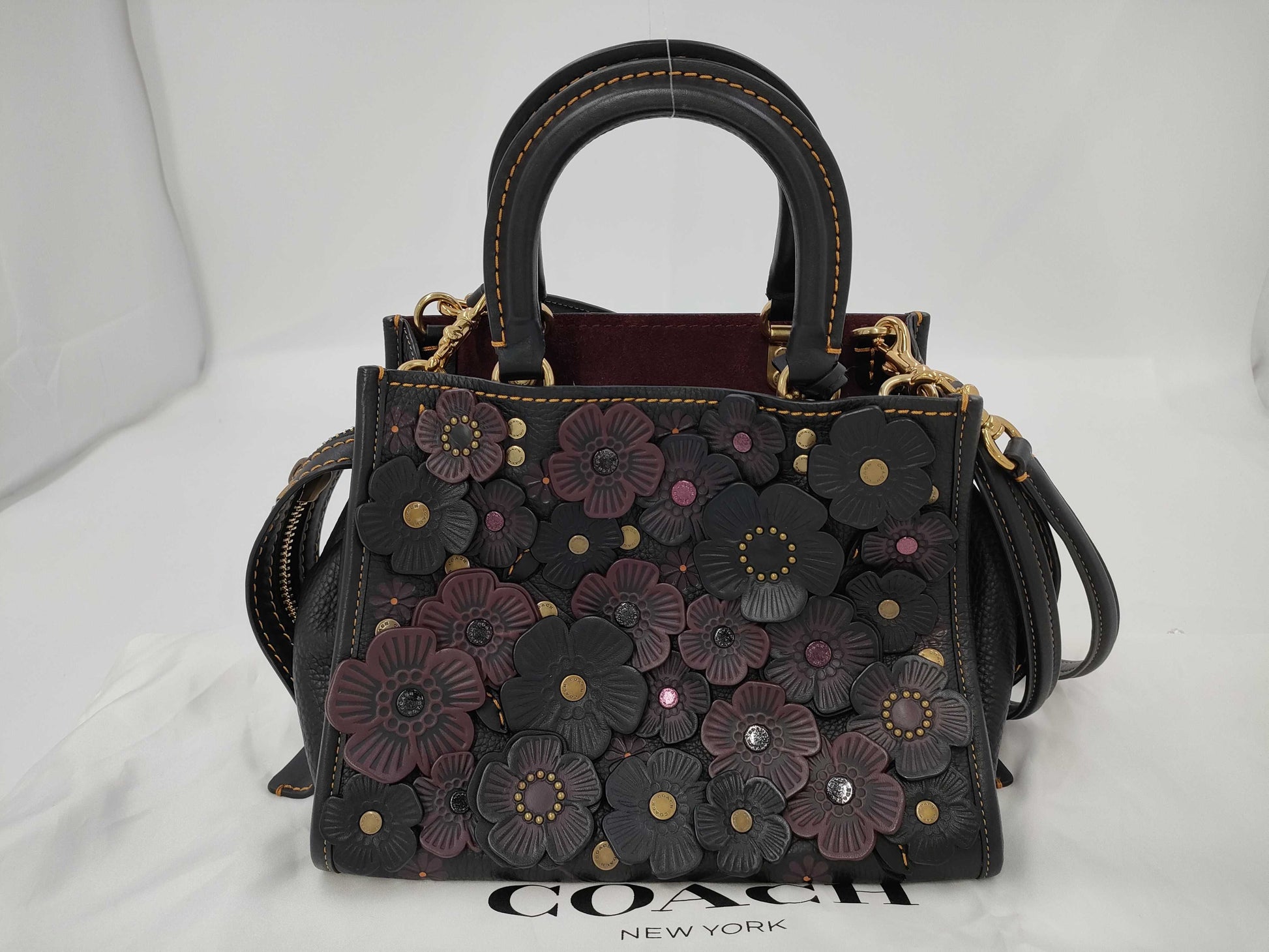 COACH Rogue Handbag Tea Rose Black