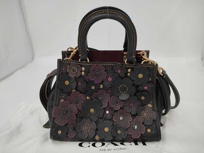 COACH Rogue Handbag Tea Rose Black
