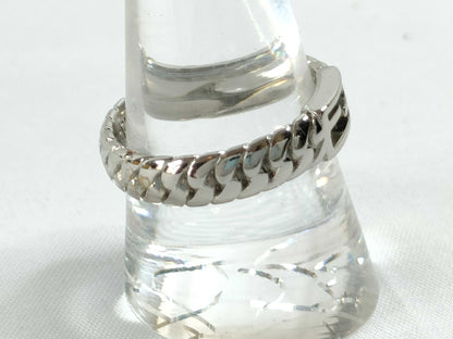 FENDI Baguette Ring Silver Box Ring