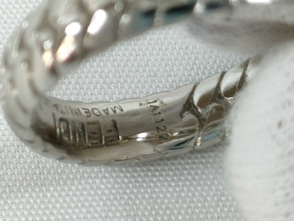 FENDI Baguette Ring Silver Box Ring