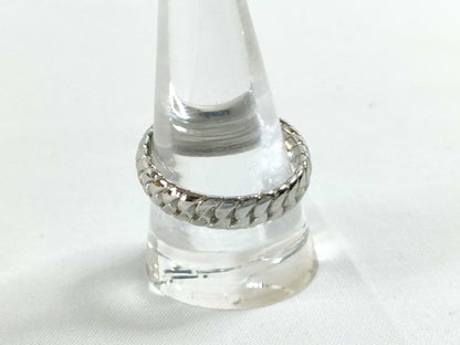 FENDI Baguette Ring Silver Box Ring