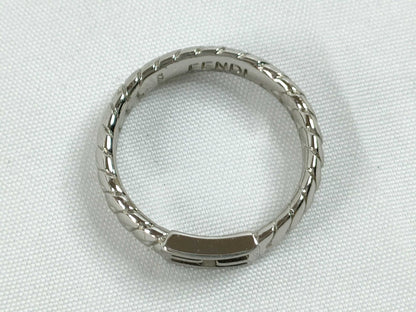 FENDI Baguette Ring Silver Box Ring