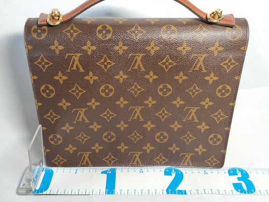 LOUIS VUITTON Monogram Monceau M51185 Accessories: Dust bag, shoulder strap, handbag