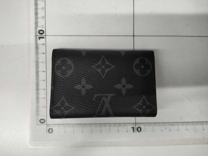 LOUIS VUITTON Monogram Eclipse Multicle 6 M82603 RFID Initial Key Case/Key Holder