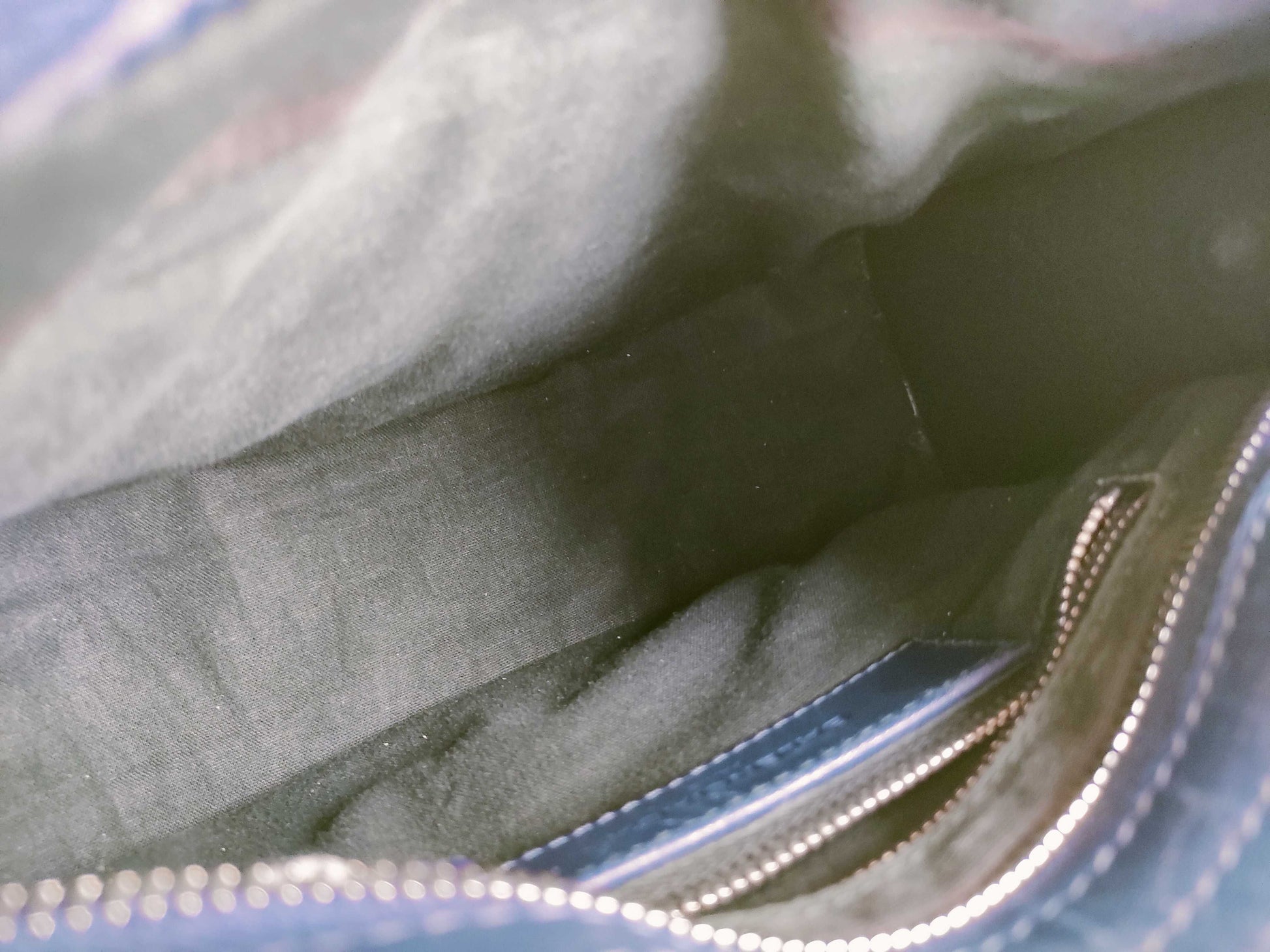 BALENCIAGA Giant Mini City Handbag in Dark Navy Leather/Patent Leather Includes dust bag and shoulder strap.