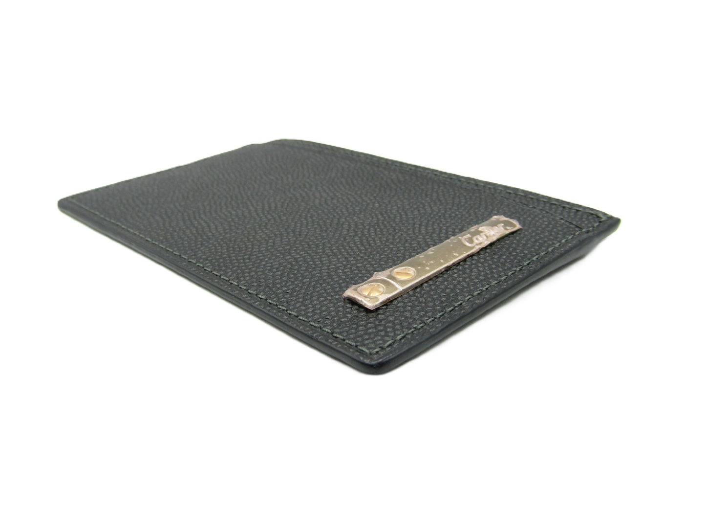 Cartier Card Holder, Black Leather, Card Case, Pass Case, Business Card Case
