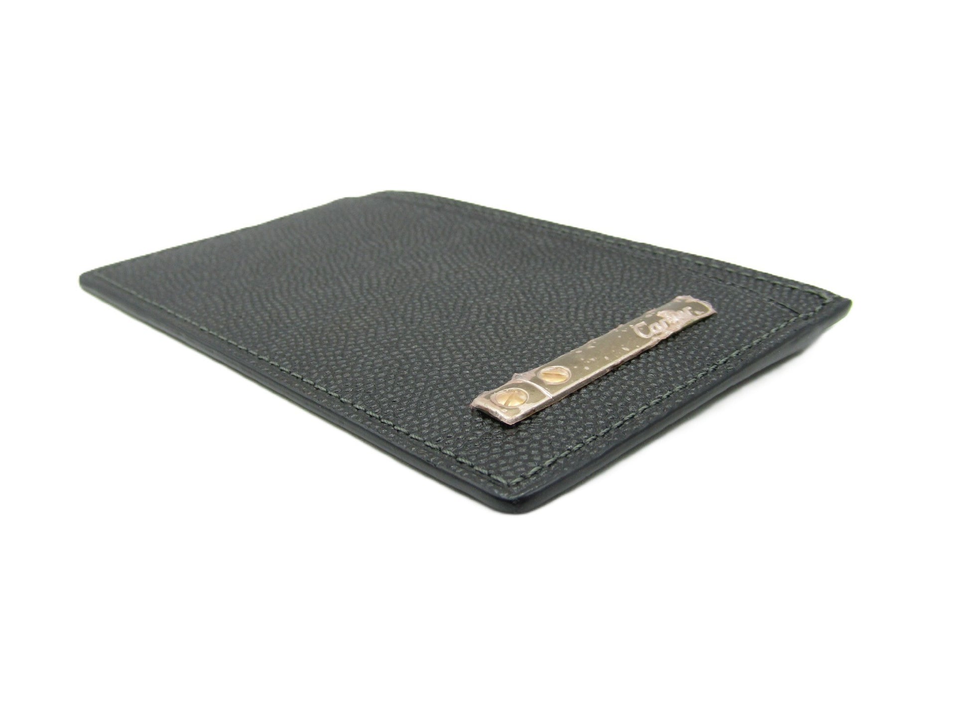 Cartier Card Holder, Black Leather, Card Case, Pass Case, Business Card Case