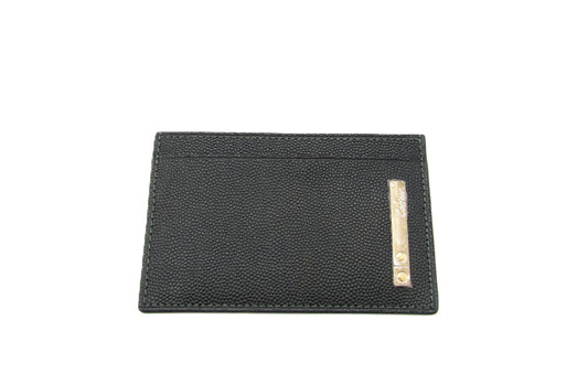 Cartier Card Holder, Black Leather, Card Case, Pass Case, Business Card Case