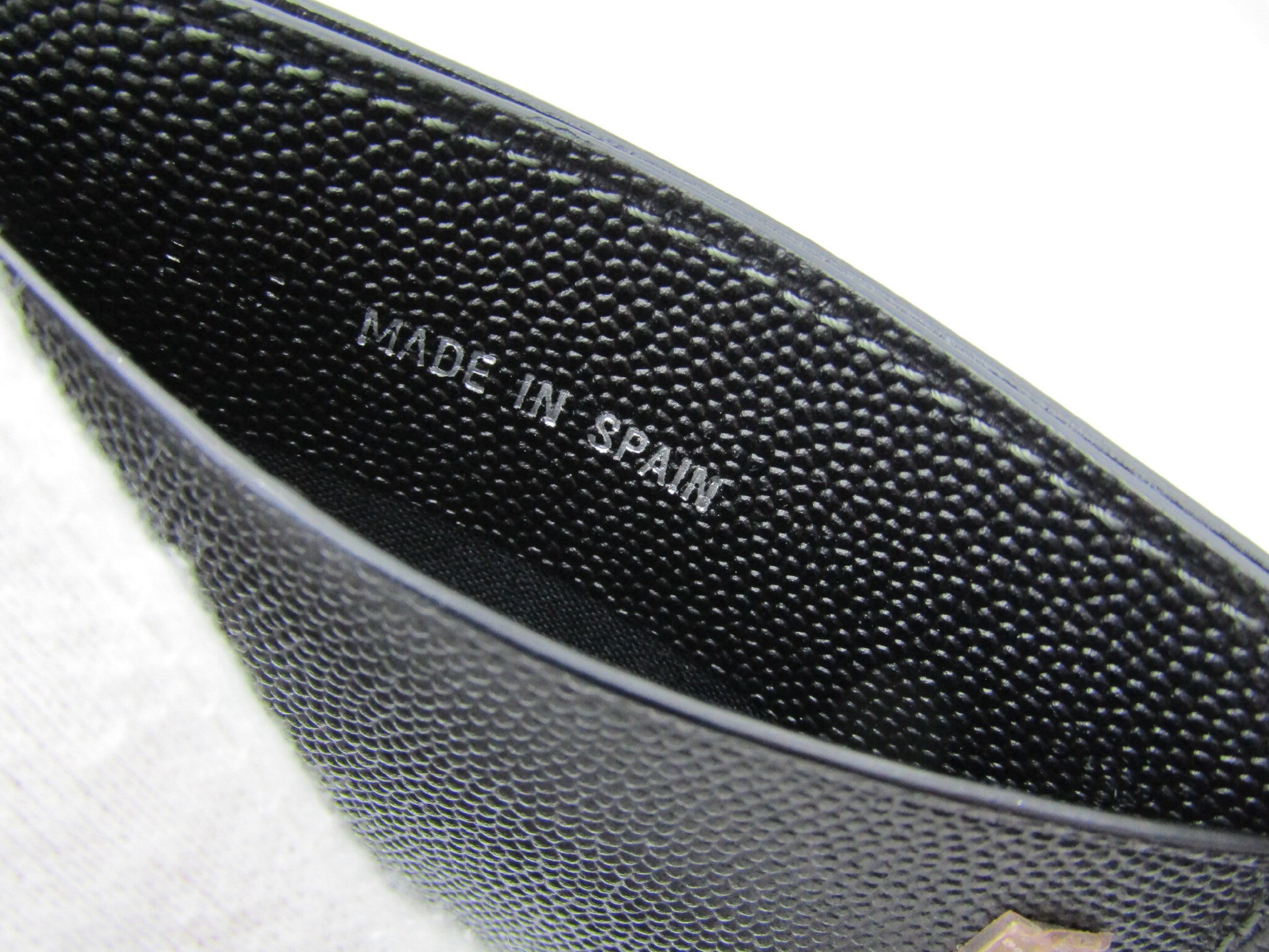 Cartier Card Holder, Black Leather, Card Case, Pass Case, Business Card Case