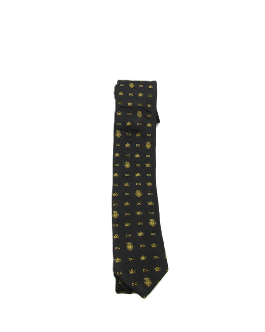 D&G Silk Tie Black/Yellow Tie