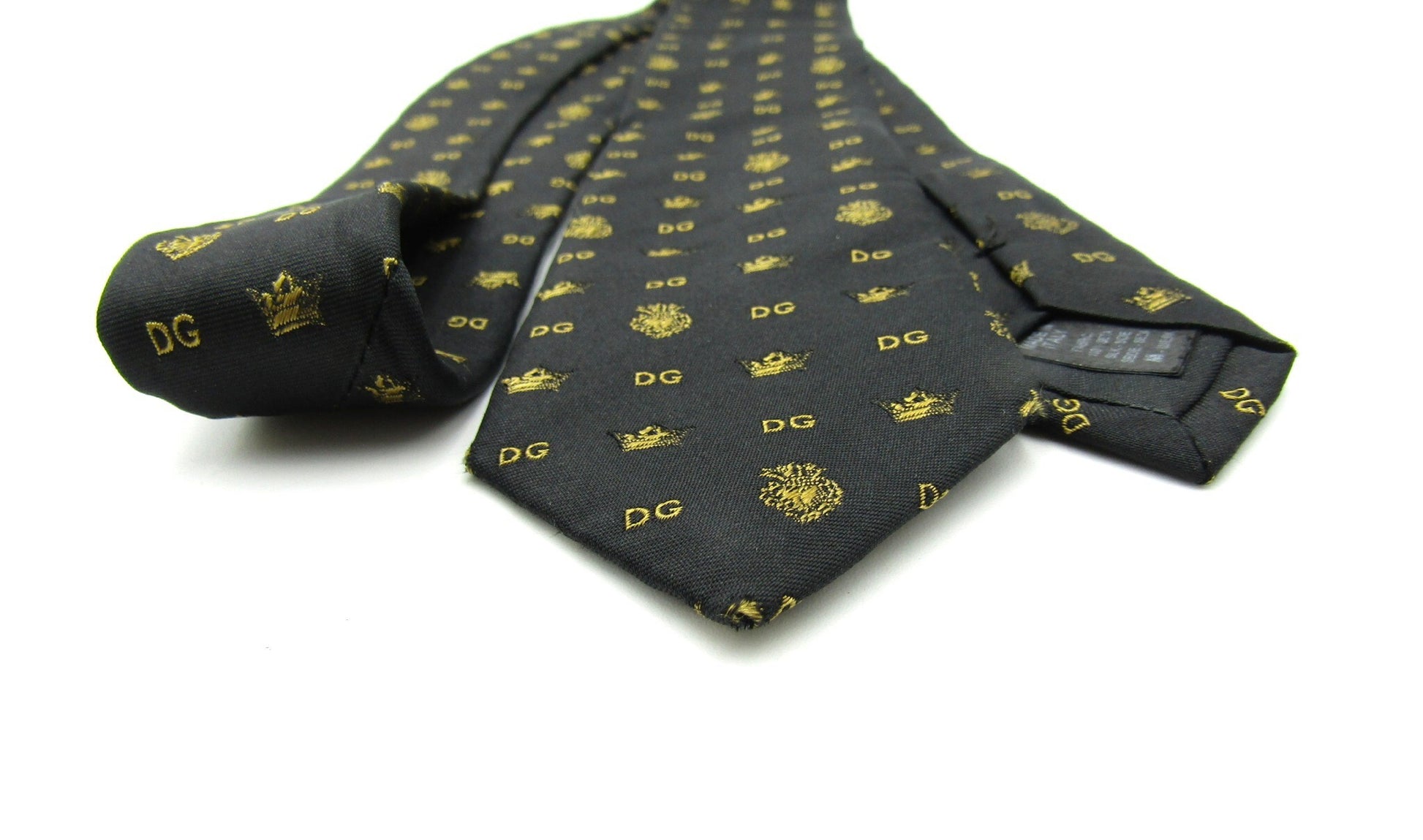 D&G Silk Tie Black/Yellow Tie